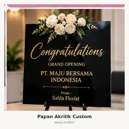 Papan Bunga Akrilik Semarang